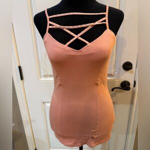 NWT BKE Strappy Pearl Accents Tank Top Size S